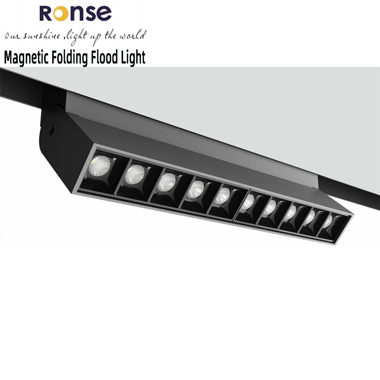 Commercial Tracks Light 12w 24w Led Magnetic Track Linear Light Folding Grille Light