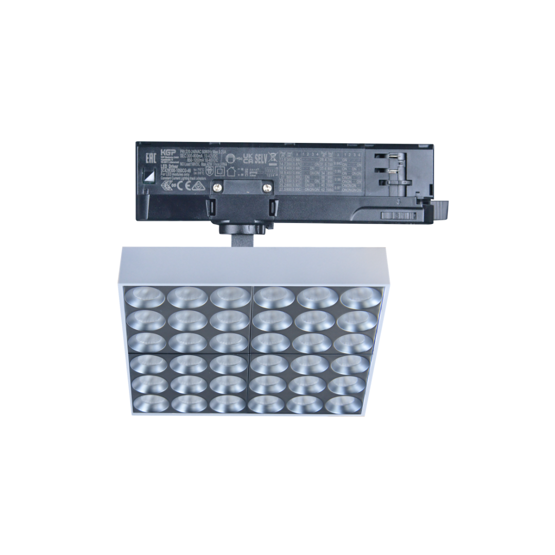 20W 30W 20Wx4 24° 50° SMD Square Track Lights