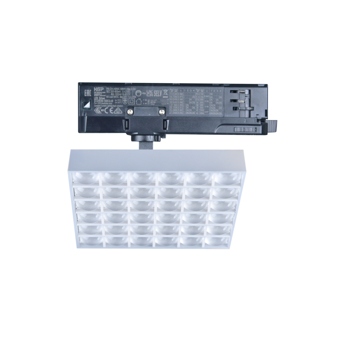 20W 30W 2500lm Square Dimmable Track lights